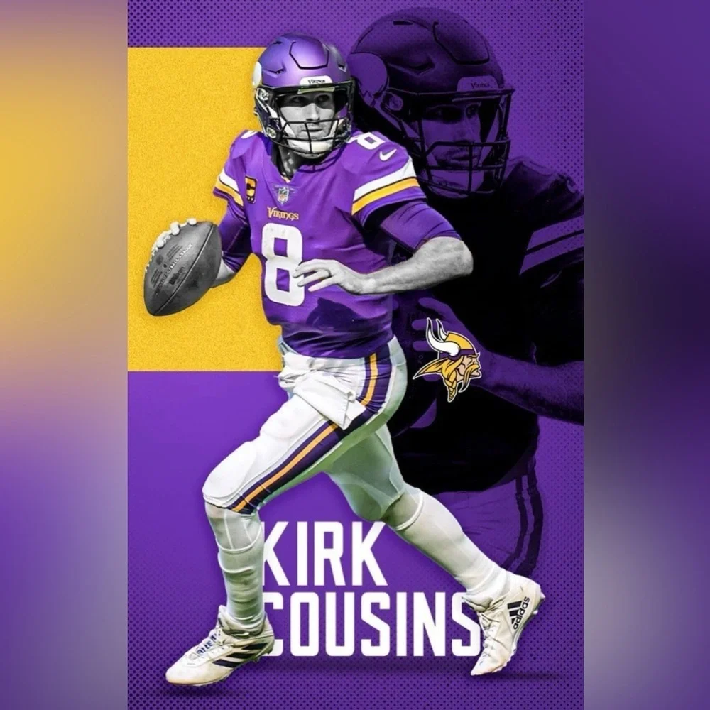 Kirk Cousins Minnesota Vikings New (NWT) Nike Football Jersey